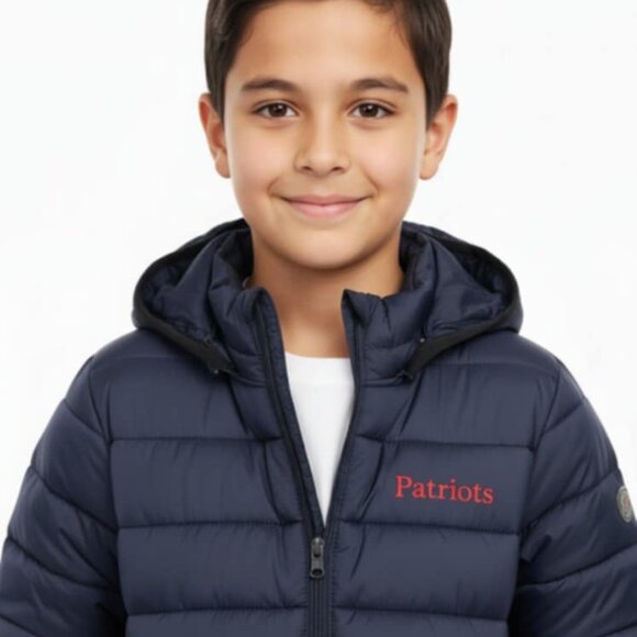 New England Patriots Boys Puffer Jacket Size 10/12 NWT - Picture 2 of 2